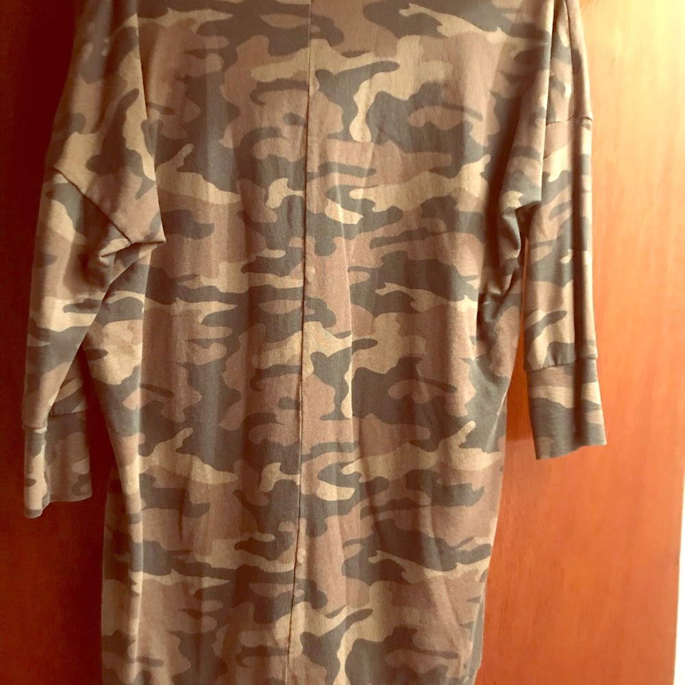 Express camo long sweatshirt